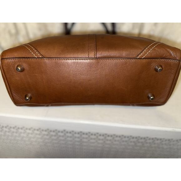 Coach Hampton Medium Tote Handbag in Brown Leather - Picture 13 of 16